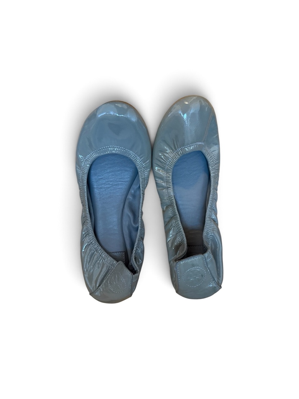 Tory Burch Light Blue Patent Leather Ballet Flats